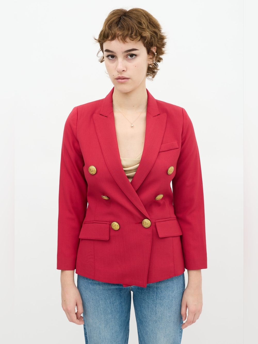Smythe red Cadet blazer size 14 in EUC